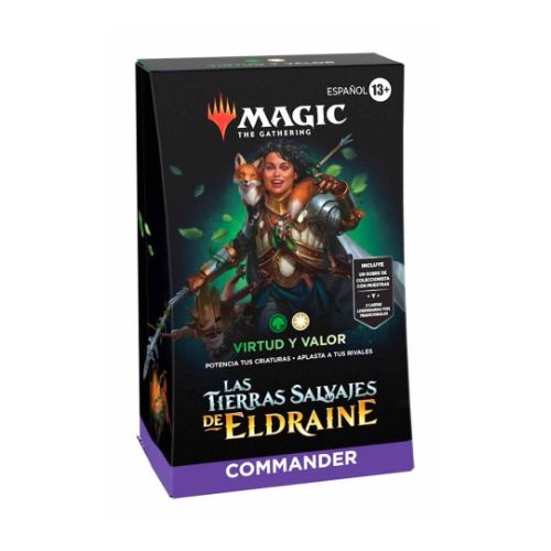 MTG - Wilds of Eldraine Commander Deck - Virtue & Valor (Verde y Blanco)