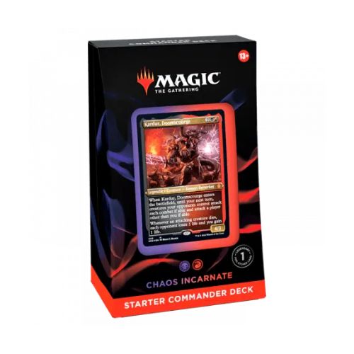 MTG - Starter Commander Deck – Chaos Incarnate / Encarnación del Caos (Negro y Rojo)